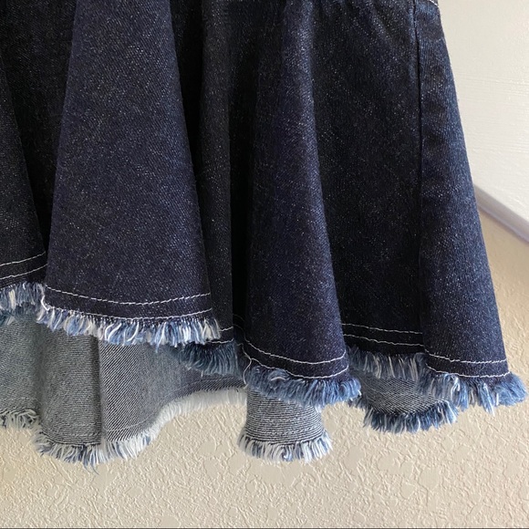 Scripted - Ruffle Denim Mini Skirt - Picture 7 of 16